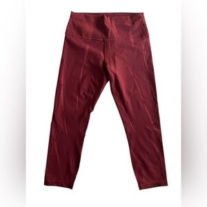 Lululemon Athletica Deep Red tie dye Leggings